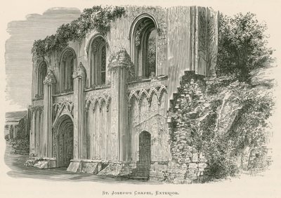 Abbaye de Glastonbury, chapelle de Saint-Joseph, extérieur - Alexander Francis Lydon